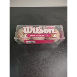 Wilson A1117WPINK Soft Baseballs Box of 3 Pink New Rare Sealed OOP